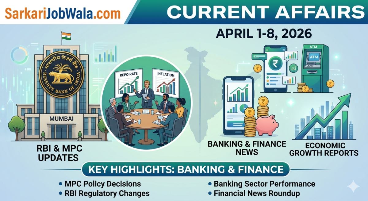 April 1-8 2026 Current Affairs: Banking, PFBR & RBI MPC