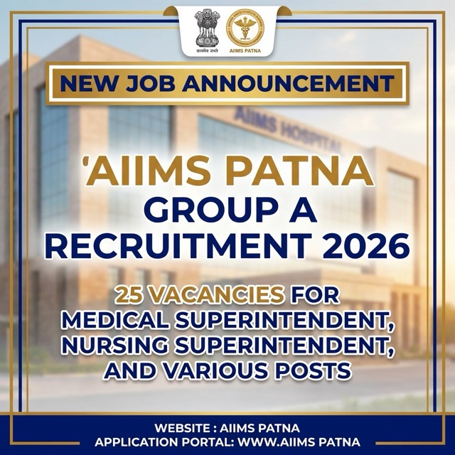 AIIMS Patna Group A various Posts 2026: Apply for 25 Vacancies | Offline Form