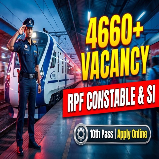 RPF Constable & SI Recruitment 2026: 4660+ Post Notification | Apply Online