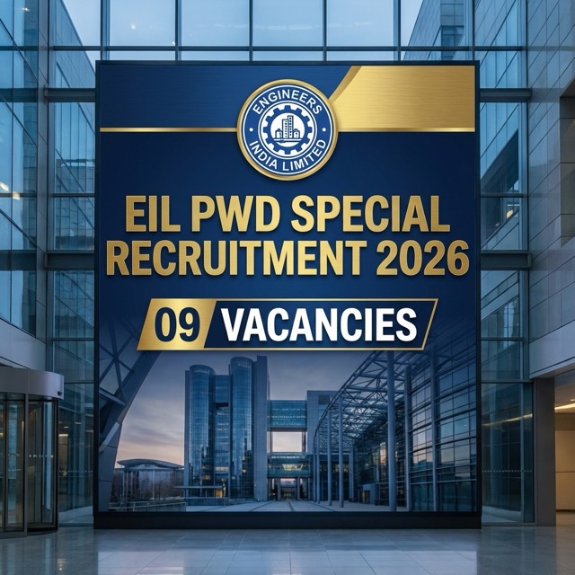 EIL PWD Special Recruitment Drive 2026: 09 Posts | Apply Online Now – Engineers India Limited