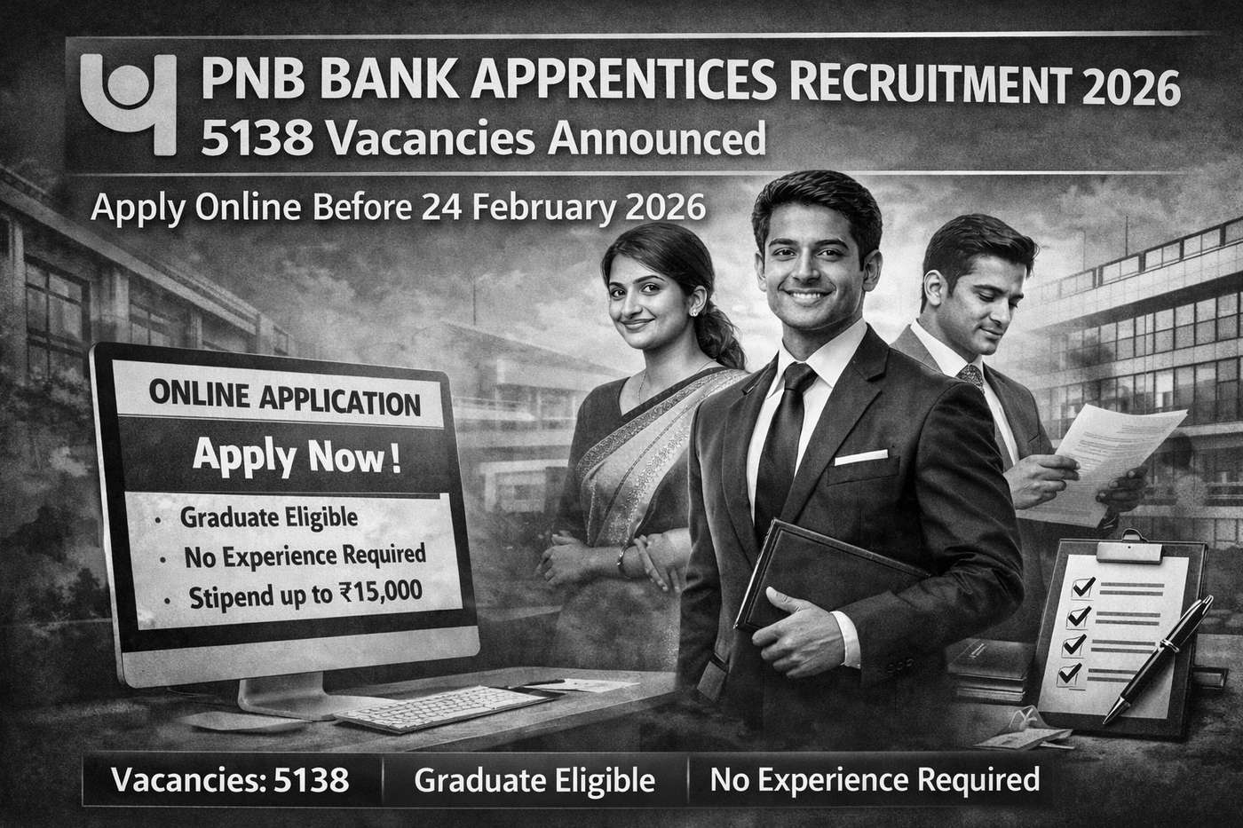 PNB Bank Apprentices Recruitment 2026 - Apply Online for 5138 Posts